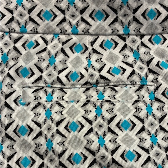 Ruby Rd. Blue and Gray Mini Skirt - Picture 7 of 8